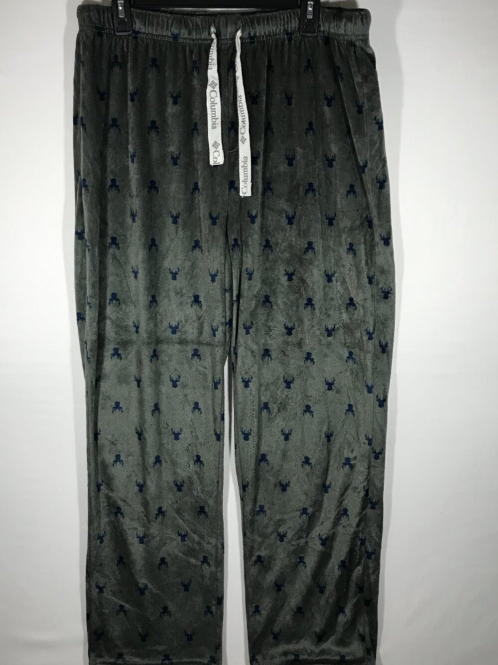 Columbia Adult's Large Green Minky Fleece Elastic Waist Drawstring Pants